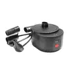 Bomba de ar elétrica recarregável por USB para acampamento ao ar livre, bomba de ar para colchão inflável com múltiplos bicos de ar, bomba de ar portátil de uso duplo para inflar e desinflar