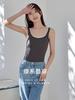 Camisole de modal para primavera e verão, feminina, leve, fresca, para usar por baixo, seda de amoreira, fresca, respirável, top casual