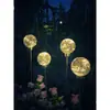 Luces de Bola de Alambre de Cobre Solares Luces para Césped al Aire Libre Luces de Caña Luces de Paisaje Luminosas Luces Decorativas para Patio y Jardín Ninguno