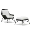 Silla Mojia de Ratán para Exteriores Muebles Creativos Nórdica Moderna Balcón Sofá Individual Silla Flor de Jardín