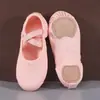 Sapatos de dança de pano elástico transfronteiriço respiráveis para dança meninas profissionais ballet sapatos de prática sem cadarço forma de ioga