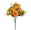 Nuevo Ramo de Claveles Artificiales de 5 Cabezas Transfronterizo Decoración de Flores Artificiales Clavel Exportación Adornos de Flores Secas Hechos a Mano
