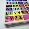 Adesivos de letras adesivas para lençóis DIY mais vendidos do fabricante, alfabeto A-Z e adesivos de números