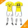 Impresión Digital de Cuerpo Completo Uniformes de Fútbol Personalizados Tejido Transpirable de Alta Elasticidad Uniformes de Partido para Equipo Uniformes de Entrenamiento para Estudiantes Personalizados