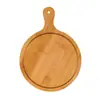 Shandong Jihai Tabla para Pizza de Pan Japonés Bandeja de Madera Simple y Elegante Bandeja para Restaurante Occidental Vajilla al por Mayor