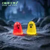 Bestseller transfronterizo: Adornos de Halloween de fantasmas pequeños lindos y coloridos que brillan en la oscuridad, accesorios de decoración DIY para ambientación de escenas