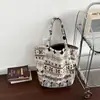 Estilo Coreano Ins Otoño e Invierno Felpa Doble Cara Bolso de Hombro para Mujer Gran Capacidad Versátil Bolso Tote Diseño Jacquard Bolso para Viajar