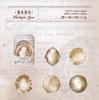 Serie marrón Momo notas collage tema café vintage material para diario 20 piezas en 4 tipos