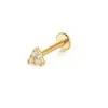 Europa e Estados Unidos moda triângulo best-seller transfronteiriço brinco de tarraxa de orelha de coala australiano piercing de orelha brinco de cabeça chata personalidade feminina brinco de cartilagem da orelha mulheres