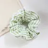 Goma para el pelo de encaje a rayas fresca, Cinta para el pelo suave y versátil estilo coreano para niñas, Elegante accesorio para el pelo estilo japonés y forestal