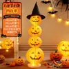 Decoración de Halloween Linterna de Calabaza Adorno Colgante Luces Bola de Panal Arreglo de Escena Bar Centro Comercial Linterna Fantasma Atrezo