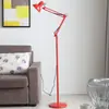 Lámpara de pie plegable de brazo largo, LED de espectro completo para protección ocular para estudiar, adecuada para sala de estar, dormitorio y estudio, lámpara de pie para iluminación básica