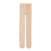 Meia-calça de Veludo com Nove Pontos para Carne Penetrante de Primavera e Outono, Cano Longo, Meia Fina Preta de Seda Feminina, Calça de Nove Pontos Sem Pé