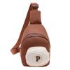 Bolso infantil de estilo coreano, moderno, con letras, bandolera pequeña para el pecho, monedero de color en contraste para niña, bolso para accesorios de bebé.
