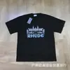 Exportación Transfronteriza Marca de Moda Americana Rhude Diseño Camisetas de Manga Corta para Hombre y Mujer High Street Sueltas Casuales Algodón Puro Estampadas