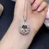 ¡Colgante de Cristal Verde Natural! ¡Cristal Limpio! ¡Fuego Súper Fuerte! Especificaciones de Piedra Suelta 9*11mm,