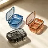 Pequena Caixa de Pílulas Portátil Mini Tamanho Pequeno Para Levar Manhã Tarde Noite Lembrete Dispensador de Remédios Armazenamento Caixa de Pílulas Selada