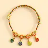 Festival del Bote del Dragón Cuerda Colorida 2025 Nuevo Pulsera Ajustable Tejida a Mano para Niños Pulsera con Colgante de Zongzi para Mujeres