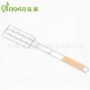 Accesorios para barbacoa, herramientas para barbacoa, mango de madera, pinza multifuncional para salchichas, pinza para barbacoa, pinza para verduras, pinza para barbacoa