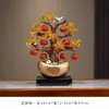 Par de Cesta de Frutas Ruyi de Caqui Sala de Estar Entrada TV Armário de Vinho Enfeites Enfeites para Casa Nova Arranjo de Quarto Aconchegante presentes de inauguração