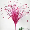 Ventas Directas de Fábrica Flores Artificiales Brillo Hierba de Pavo Real Arreglo Floral Accesorios Hojas de Caña Hierba de Cebolla Decoración de Boda