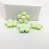 Flor de Cinco Pétalos de Resina Accesorios de Flor Fresca Versátiles Pegamento de Crema DIY Carcasa de Teléfono Móvil Accesorios para el Cabello Material para Tazas
