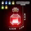 Juguetes Periféricos de Minecraft Botella de Poción Botella que Cambia de Color Modelo Luz Nocturna Luminosa Luz de Ambiente Mini Portátil Adornos Pequeños