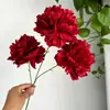 Atacado Peônia Artificial Flor Grande Casamento Banquete Decoração de Casa Flor de Seda Decorativa Pétala Artificial Peônia Artificial Flor Falsa