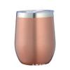Venta Caliente de Amazon Taza de Huevo de 12oz Doble Capa Acero Inoxidable 304 Termo de Vacío Taza de Huevo en Forma de U de Plástico con Pintura en Spray