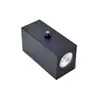 Lámpara de pared exterior impermeable doble cabezal arriba y abajo interruptor de control luminoso lámpara de pared exterior para patio lámpara de aluminio semicircular