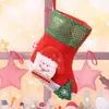 Meias de Natal Pequenas Saco de Presente Pequeno Saco de Doces Decorações Saco de Presente Meias de Árvore de Natal Pequeno Pendente Saco de Natal