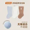 Calcetines para Bebé Primavera y Otoño Estilo Nuevo Calcetines para Bebé Clase A Puño Holgado Calcetines para Recién Nacido Sin Costuras Lindos Calcetines Largos para Bebé