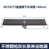 Jinhong Gris Gun Acero Inoxidable Coladera de Piso a Prueba de Olores Coladera de Piso con Rebosadero Núcleo Lavadora Balcón Baño Inodoro Coladera de Piso Universal