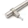 Venta directa manija de cajón de pie cuadrado de tubo redondo acero inoxidable tipo T manija redonda para puerta de gabinete armario 14 mm manija