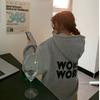 20263315 # Foto Oficial, Precio Real: Sudadera Gruesa con Forro de Felpa para Mujer, 250g, Nuevo Estilo Otoño e Invierno, Chaqueta con Capucha de Corte Holgado