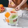 Yize casa garrafa de água fria geladeira de plástico garrafa de água fria de grande capacidade com torneira três em um balde de água fria rotativa