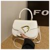 Estilo Extranjero Color Sólido Estilo Chanel Alta Textura Diseño Nicho Tendencia Bolso Cuadrado Pequeño Combinable Bolso de Mujer Bolso Cruzado Bolso de Mano de Alta Gama