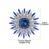 Europa y Estados Unidos transfronterizo súper ventas broche de girasol de cristal de alta calidad moda exquisita versátil accesorios para vestido de banquete corsage mujer