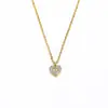 Collar para Mujer con Colgante de Estrella, Luna y Corazón de Acero de Titanio 18K Incrustado con Circonita, Moda Retro Ins Francesa de Nicho, Venta al por Mayor
