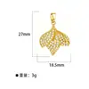 Chapado en Oro Cobre 2026 Nuevo Estilo Accesorios DIY Moda Forma de Corazón Versátil Colgante Pavimentado Micro Joyería de Temperamento Accesorios Venta al por Mayor