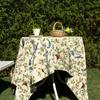 Dropshipping Estilo Pastoral Ins Toalha de Mesa de Renda Verde Tecido de Gaze Atmosférico Retrô Francês Capa de Poeira para Mesa Redonda