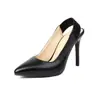 Zapatos de tacón alto puntiagudos para mujer, nuevos de verano 2023, sandalias de color con tacón trasero hueco JGB2023N010017