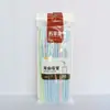 Canudos Descartáveis Curvos, Canudos Coloridos para Suco e Milk Tea, 50 Peças, Canudos Plásticos Flexíveis