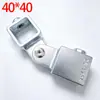 Conector de Fijación Rápido Galvanizado de Hierro Cuadrado 40*40mm para Tubo Cuadrado 25*25 Abrazadera de Fijación para Tubo de Acero Cuadrado Sin Soldadura Requerida