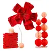 Set de Decoración de Habitación de Boda con Flores de Papel Crepé de Mariposa para la Boda de la Novia, Nueva Decoración Estilo Chino, Decoración de Pared de Fondo con Caracteres de Doble Felicidad