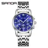 Sanda Nuevo Caliente 7039 Reloj para Hombre con Calendario Moda Luminoso Tendencia Fresco Creativo Reloj para Hombre