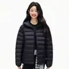 Casaco de inverno Luotuo mesmo estilo 90% plumas de pato jaqueta de plumas feminina para atividades ao ar livre anti-vazamento de plumas impermeável quente com capuz casaco de plumas masculino