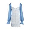 Verão feminino europeu e americano estampado apertado algodão chiffon manga comprida cross-border novo sexy bainha saia vestido