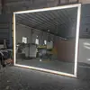 Lámpara LED espejo espejo de baño para colgar en la pared con lámpara espejo de maquillaje espejo de baño marco de aleación de aluminio espejo de baño espejo inteligente