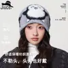 Gorro de Tricô Estilo Fair Isle Coreano Chique Desenho de Pinguim para Meninas Nicho High-End Chapéu Pulôver Afina o Rosto